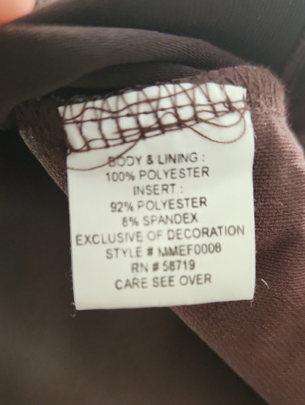Notations Brorns and Cream Floral Wrap-Style Blouse Size M - Picture 6 of 9